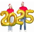 thumbnail image 5 of Navy Blue Number 2025 Balloons, 40" Large Navy Blue 2025 Balloons Helium Mylar Foil Balloons for 2025 New Year Christmas Graduation Party Decoration, 5 of 10