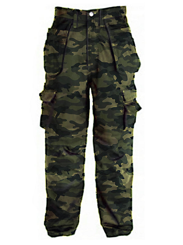 Mysszz Men's Casual Camo Pockets Cargo Pants - Walmart.com