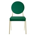 thumbnail image 5 of Side Dining Chair, Green, Velvet, Mid Century Kitchen Cafe Bistro Hospitality Restaurant, Modern Contemporary Boutique HB34610, 5 of 10