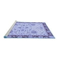 thumbnail image 2 of Ahgly Company Machine Washable Indoor Rectangle Oriental Blue Traditional Area Rugs, 5' x 8', 2 of 4