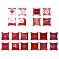 thumbnail image 2 of Valentines Day Pillow Covers 18 x 18 inch Set of 4 for Valentines Decor Love Heart Throw Pillows Decorative Cushion Cases Valentine Decorations, 2 of 9