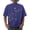 Blue, variant on Mens Vintage T Shirts Plant Bird Print Short Sleeve Tee Shirts Summer Crew Neck Casual Tops for Work Travel
