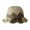 Beige, variant on Versatile Retro Woven Handmade Straw Hat with Ruffled Bow, Summer Bucket, Women French Sun Hat Foldable Breathable