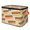 Multicolor 2, variant on ADECORIVY Hot Dogs Storage Bin with Lid Fabric Cute Foods Foldable Storage Baskets Boxes for Clothes Shelves Closet Organizer Containers with Leather Handles for Wardrobe