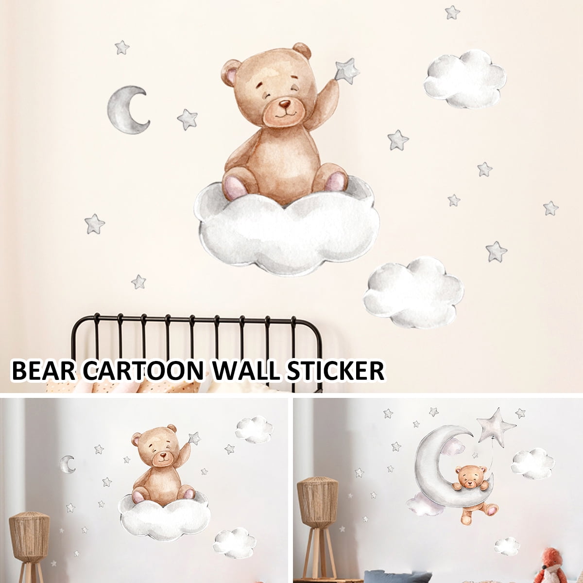 30 Custom Teddy Bear Stamp Art Personalized Address Labels 