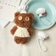 thumbnail image 2 of 2 mini gorros de chef para muñecas: gorro de peluche con banda elástica. Mini gorro de cocina para peluches de 10-15 cm. Accesorio de disfraz en miniatura., 2 of 7