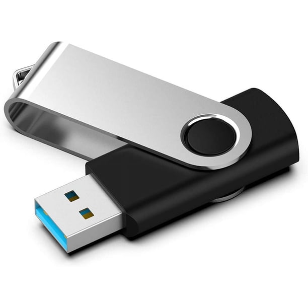 Unidad flash USB de 64 GB (negro) 3.0 Photo Stick Unidad flash USB de hasta 80 MB/s para almacenamiento de datos, Pendrive Jump Drive Unidad flash USB de 64 GB Memoria Zip Drive con indicador giratori
