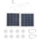 thumbnail image 1 of Panel solar impermeable, plegable, portátil, duradero, 2 en 1, cargador solar portátil de alta eficiencia para viajes al aire libre, 1 of 8