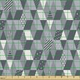 thumbnail image 2 of Ambesonne Abstract Fabric by the Yard Upholstery, Optical Illusion Squares, 5 Yards, Purpleblue Eggplant, 2 of 5
