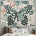 thumbnail image 2 of Orinice Butterfly Flower Wallpaper Tapestry Wall Hanging Unique Style Graphic Tapestries Home Wall Decor Art for Living Room Bedroom Apartment Farmhouse Dorm 60x50inch, 2 of 6