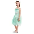 thumbnail image 6 of IBTOM CASTLE Kids Toddler Girls Princess Ballerina Dress Pageant Birthday Party Prom Wedding Formal Short Gown 18-24 Months Green, 6 of 8