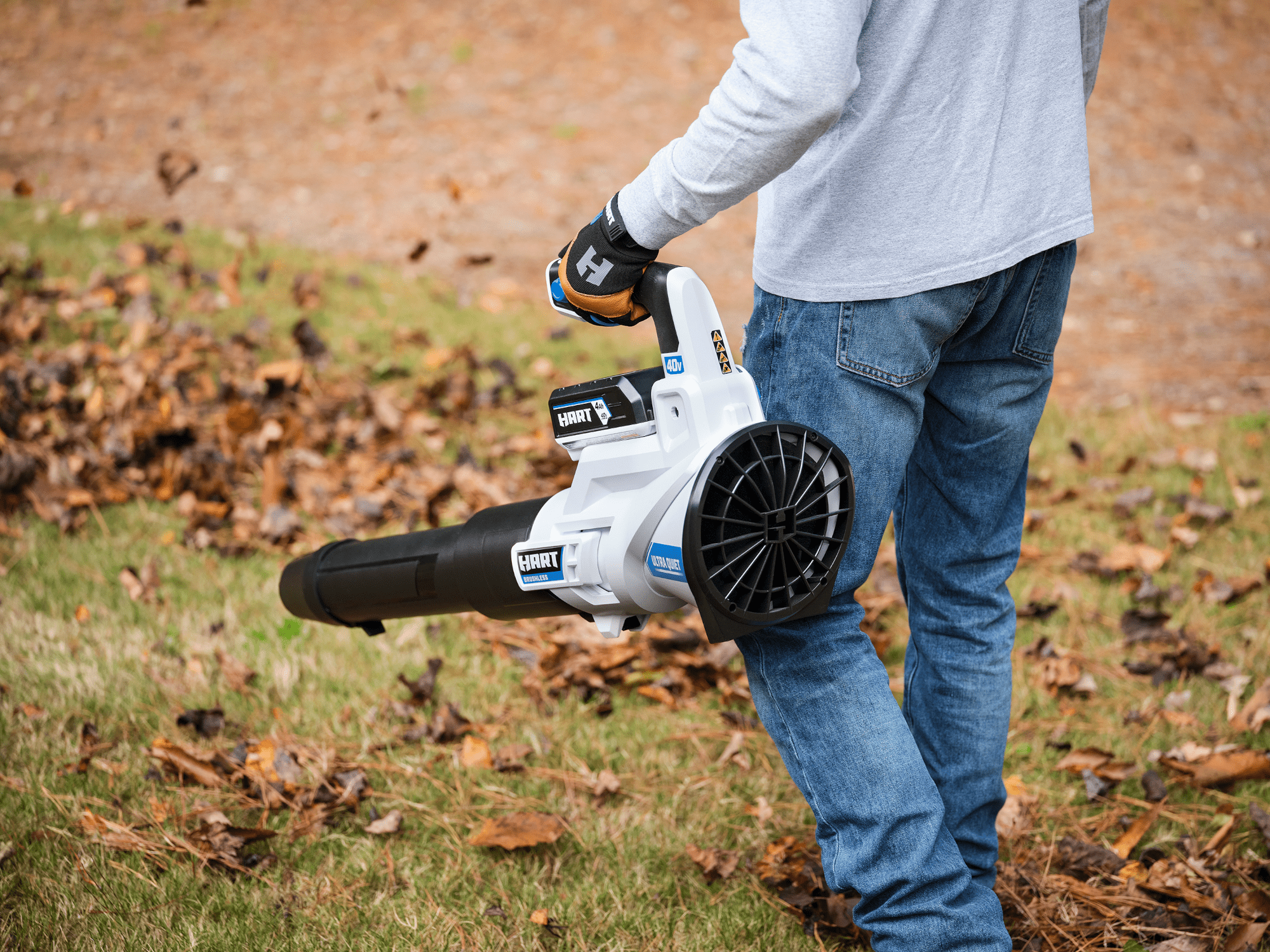 HART 40Volt Cordless Brushless 15inch String Trimmer & 600 CFM Blower