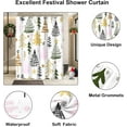 thumbnail image 3 of Christmas Shower Curtain, Christmas Tree Shower Curtains for Bathroom Decorations, Winter Holiday Shower Curtain, Xmas Pine Fabric Cloth Bath Curtain 72x72 Inch, 3 of 6