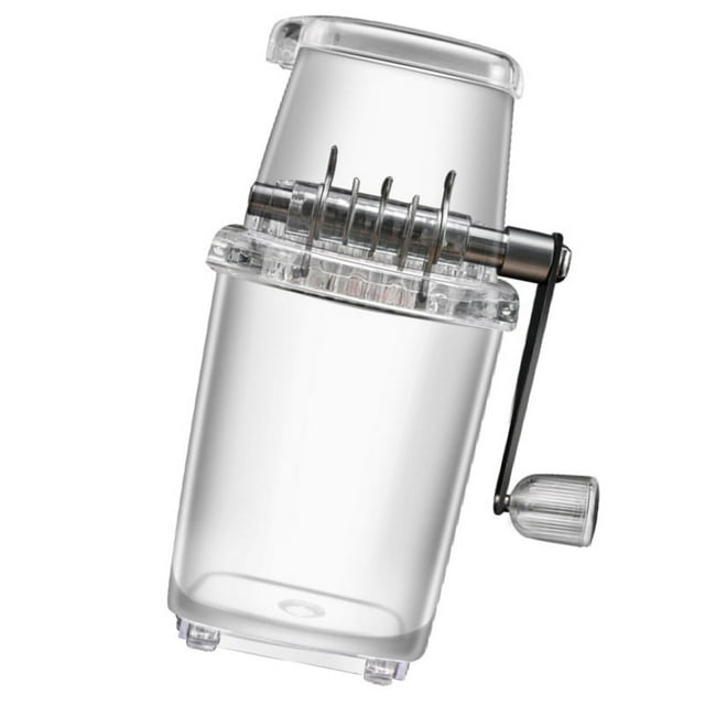 VONKY Manual Ice Block Breaking Crusher Snow Cone Machine Dining Kitchen Blender Party Camping Picnic Cold Beverage Shaver Clear