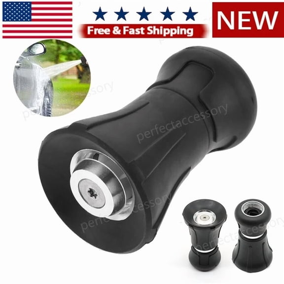 PURELY- Fireman Style Garden Hose Nozzle High Pressure Sprayer Washing Jet Adjustable