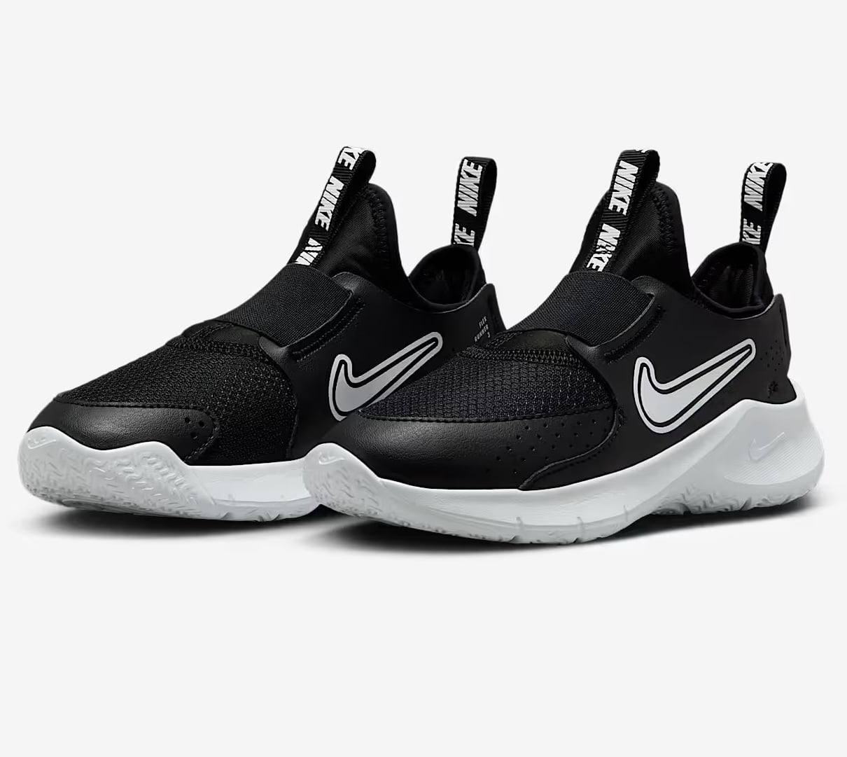 Nike Flex Runner 3 Little Kids' Shoes Color: Black/White Size: 12.5C