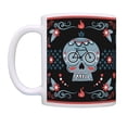 thumbnail image 2 of ThisWear Bicyclist Gifts Sugar Skull Bike Mug Bike Gifts for Men and Women Mountain Bike Lover Gifts Bike Cup Cyclist Mug Coffee Mug Sugar Skull, 2 of 4