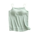 thumbnail image 2 of Pijama de manga corta para mujer, de gasa, con cuello en V y tirantes, para verano. Blusa de poliéster para mujer., 2 of 5