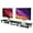 Black, variant on Dual monitor stand - Extra long and wide TV stand - Desktop riser - Office desk organization - Home office