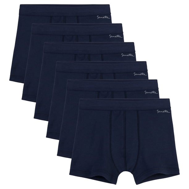 Sanetta Pantalón corto para Niños Paquete de 6 - Pantalón, Calzoncillos, Organic Cotton Azul 164