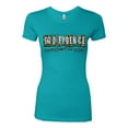 thumbnail image 2 of Wild Bobby Godfidence- Knowing I Can't But He Can Blue and Brown Cheetah Print Inspirational/Christian Women Slim Fit Junior Tee, Tahiti Blue, Medium, 2 of 6