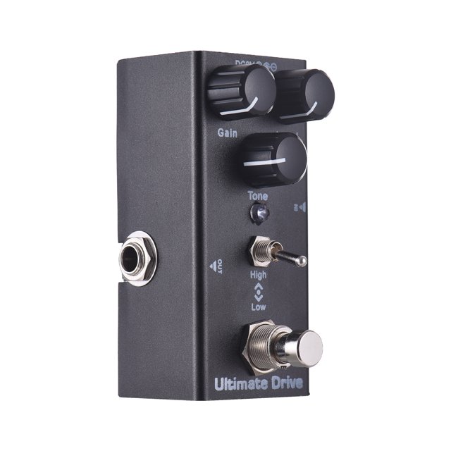 Effector Ultimate Drive Guitar Effects Pedal Gain/Level/Tone Controls Knob DC 9V 6.35mm Input/Output Interface with True Bypass Electric Guitar Ultimate Drive Effector