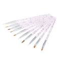 thumbnail image 4 of Kit de 10 pinceles acrílicos para uñas, puntas para decoración de uñas, gel UV, pincel para diseño de uñas, juego de bolígrafos para pintar, herramienta para uñas, 4 of 9