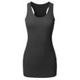 thumbnail image 2 of A2Y Women's Basic Solid Soft Cotton Scoop Neck Racer-Back Tank Top, 2 of 6