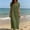 Army Green#11, variant on Women's Cotton Linen Summer Dresses Short Sleeve V Neck Button Maxi Dresses Sundress Casual Solid Loose Lightweight Breathable Quickly Dry Beach Vacation Dress
