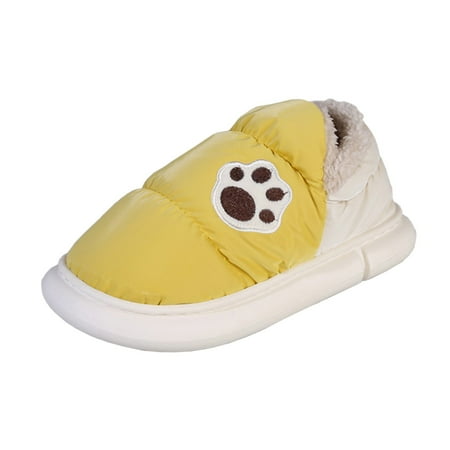 

fvwitlyh Womens Snow Flats Shoes Size 7 Wide Ladies Fashion Color Matching Cotton Flats Shoes Plush Warm Casual Flat Winter Flats Shoes Size