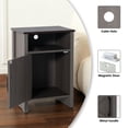 thumbnail image 5 of Small Space Living Farmhouse Nightstand Set of 2, Rustic Wood Side Table with Storage Shelf, End Table for Living Room Bedroom, Adult,Gray, 5 of 10