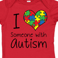 thumbnail image 4 of Inktastic I Heart Someone with Autism Boys or Girls Baby Bodysuit, 4 of 5