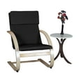 thumbnail image 5 of Niche Mia Bentwood Round Accent Side Table- Mocha Walnut Beige, 5 of 6