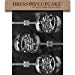 Dress My Cupcake DMCC036 Chocolate Candy Mold, Santa Face Lollipop, Christmas