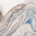 thumbnail image 6 of SAFAVIEH Meadow Joey Wavy Marble Area Rug, Beige/Blue, 6'7" x 6'7" Square, 6 of 8