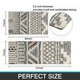 thumbnail image 7 of Beige Geometric Stripe Diamond Pattern Kitchen Rugs Sets Of 2,Anti Fatigue Kitchen Mat Rugs Non Slip Washable,Decorative Kitchen Floor Mats for Kitchen,Sink,Laundry,17"x30"+17"x47", 7 of 7