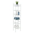 thumbnail image 2 of Honey-Can-Do 6-Shelf Steel Bathroom Storage Shelves, White, Holds up to 10 lb per Shelf, 2 of 7