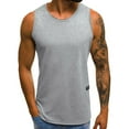 thumbnail image 2 of IROINNID Men's Summer Workout Sleeveless Personality Casual Tank Tops, 2 of 7