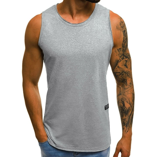 DPTALR Personnalité T-Shirt Sans Manches Ajusté Décontracté d'Été pour Homme Haut Blouse