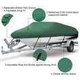thumbnail image 6 of 17-19FT Trailerable Boat Cover Waterproof Heavy Duty Marine Grade Dust V-Hull Runabout, Black, 6 of 7