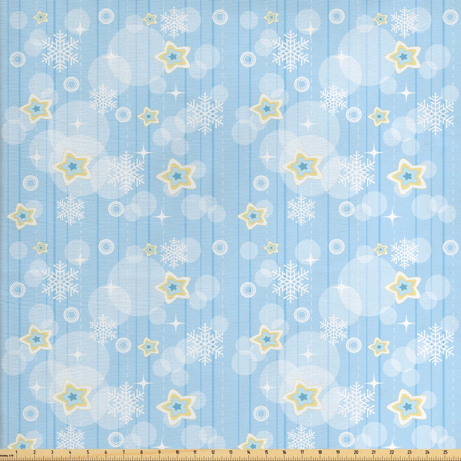 Winter Fabric by The Yard, Kids Baby Pattern Night Sky with Soft