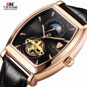 Tevise Top Automatic Self-winding Watch Men Tourbillon Mens Mechanical Watches Skeleton Male Sport Wristwatch Relogio Masculino 8383D