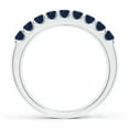 thumbnail image 2 of ANGARA Natural Shared Prong Set Half Eternity Sapphire Wedding Band in 14K White Gold for Women (Size-2.5mm) | September Birthstone, Anniversary, Jewelry Gift for Women | Natural Blue Sapphire Ring, 2 of 10