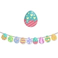 thumbnail image 2 of Happy Easter Bunny Egg Bunting Garland Colorful Banner for Home Wall Decor Spring Holiday Party Supplies and Indoor Celebration, 2 of 2