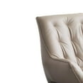 thumbnail image 5 of ACME Furniture Zusa Upholstered Leather Accent Chair and Ottoman in Khaki, 5 of 10