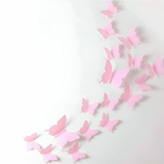 CCOCC 24Pcs 3D Butterfly Removable Mural Stickers Wall Stickers Decal for Home And Room Decoration