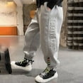 thumbnail image 2 of YUELONGHU Toddler Boys Sweatpants 4-5 Years Back to School Kids Pants Boys Boys Sweatpants Athletic Workout Kids Clothes Boys Joggers with Zipper Pocket and Drawstring, 2 of 8