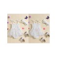 thumbnail image 3 of Aojekbee Newborn Girl Outfit, Tie-up Sleeveless Pleated Butterfly Tulle Patchwork Romper Dress with Hairband Summer Clothes, 3 of 10