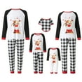 thumbnail image 1 of POINTERTECK Family Matching Christmas Pajamas Set Elk Print Long Sleeve Tops Plaid Pants Sleepwear Pjs Set for XMAS, 1 of 8
