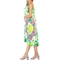 thumbnail image 2 of HAPPY BAY Women's Plus Size Swing House Wear Dresses 1X-2X Floral, Green, 2 of 3